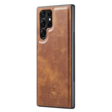 DG.Ming Samsung Galaxy S23 Ultra 5G Læderpung med Aftageligt Cover - Brun