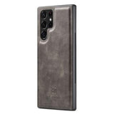 DG.Ming Samsung Galaxy S23 Ultra 5G Læderpung med Aftageligt Cover - Grå
