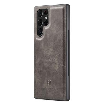 DG.Ming Samsung Galaxy S23 Ultra 5G Læderpung med Aftageligt Cover - Grå