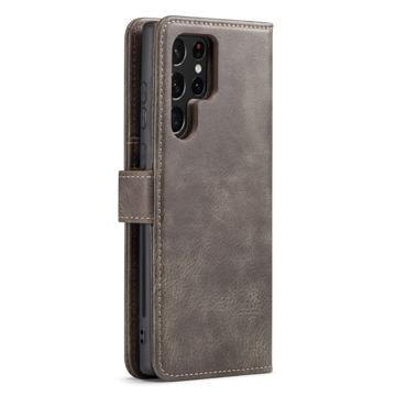 DG.Ming Samsung Galaxy S23 Ultra 5G Læderpung med Aftageligt Cover - Grå