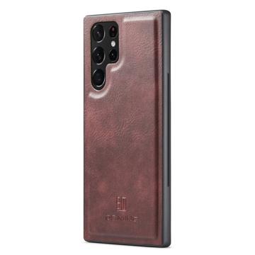 DG.Ming Samsung Galaxy S23 Ultra 5G Læderpung med Aftageligt Cover - Vinrød