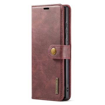 DG.Ming Samsung Galaxy S23 Ultra 5G Læderpung med Aftageligt Cover - Vinrød