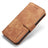 iPhone 7/8/SE (2020)/SE (2022) DG.MING Retro læder cover / pung - Brun