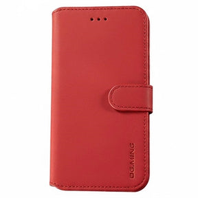 iPhone 7/8/SE (2020)/SE (2022) DG.MING Retro læder cover / pung - Rød