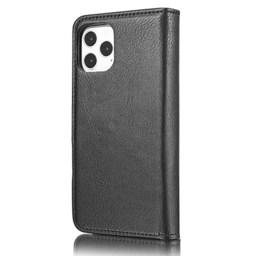 iPhone 12/12 Pro DG.Ming Læderpung med Aftageligt Cover - Sort