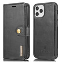 iPhone 13 DG.Ming Læderpung med Aftageligt Cover - Sort