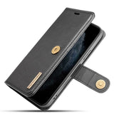 iPhone 13 DG.Ming Læderpung med Aftageligt Cover - Sort