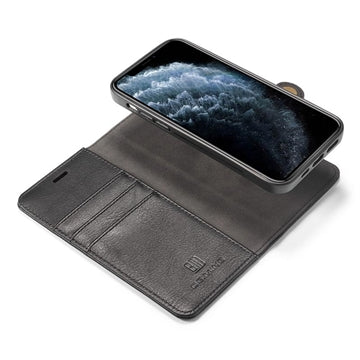 iPhone 13 DG.Ming Læderpung med Aftageligt Cover - Sort