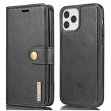 iPhone 13 Pro Max DG.Ming Læderpung med Aftageligt Cover - Sort