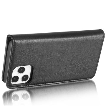 iPhone 13 Pro Max DG.Ming Læderpung med Aftageligt Cover - Sort