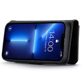 iPhone 15 Pro Max DG.Ming Læderpung med Aftageligt Cover - Sort
