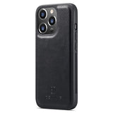 iPhone 15 Pro Max DG.Ming Læderpung med Aftageligt Cover - Sort