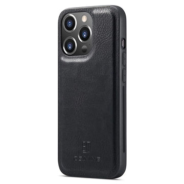 iPhone 15 Pro Max DG.Ming Læderpung med Aftageligt Cover - Sort