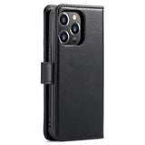 iPhone 15 Pro Max DG.Ming Læderpung med Aftageligt Cover - Sort