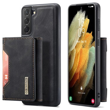 DG.Ming M2 Samsung Galaxy S21 5G Hybrid Cover med Pung - Sort