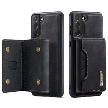 DG.Ming M2 Samsung Galaxy S21 5G Hybrid Cover med Pung - Sort