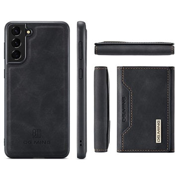 DG.Ming M2 Samsung Galaxy S21 5G Hybrid Cover med Pung - Sort