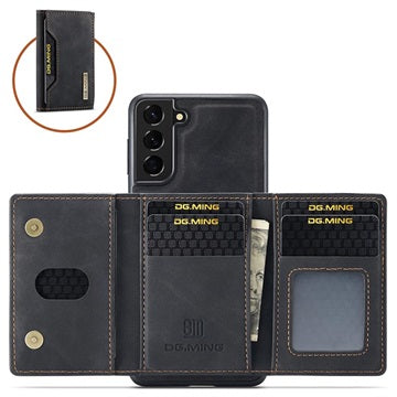 DG.Ming M2 Samsung Galaxy S21 5G Hybrid Cover med Pung - Sort