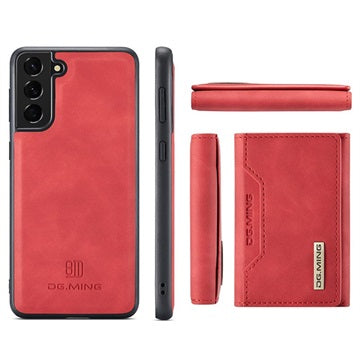 DG.Ming M2 Samsung Galaxy S21 5G Hybrid Cover med Pung - Rød