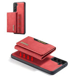 DG.Ming M2 Samsung Galaxy S21 5G Hybrid Cover med Pung - Rød