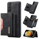 DG.Ming M2 Samsung Galaxy S21 FE 5G Hybrid Cover med Pung - Sort