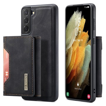 DG.Ming M2 Samsung Galaxy S21 FE 5G Hybrid Cover med Pung - Sort