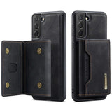DG.Ming M2 Samsung Galaxy S21 FE 5G Hybrid Cover med Pung - Sort
