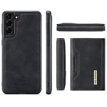 DG.Ming M2 Samsung Galaxy S21 FE 5G Hybrid Cover med Pung - Sort