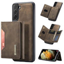 DG.Ming M2 Samsung Galaxy S21 FE 5G Hybrid Cover med Pung - Kaffe