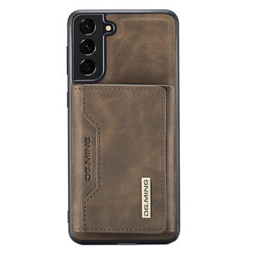DG.Ming M2 Samsung Galaxy S21 FE 5G Hybrid Cover med Pung - Kaffe