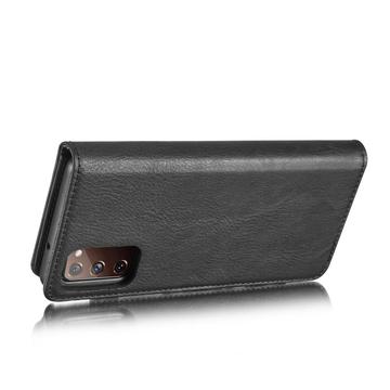Samsung Galaxy S20 FE DG.Ming Læderpung med Aftageligt Cover - Sort
