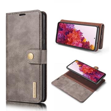 Samsung Galaxy S20 FE DG.Ming Læderpung med Aftageligt Cover - Grå