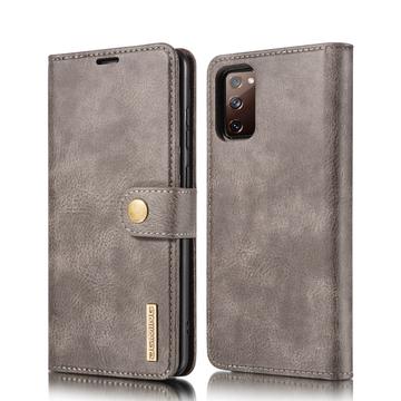 Samsung Galaxy S20 FE DG.Ming Læderpung med Aftageligt Cover - Grå