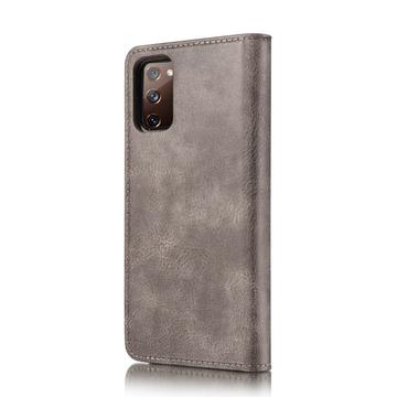 Samsung Galaxy S20 FE DG.Ming Læderpung med Aftageligt Cover - Grå