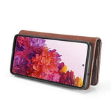 Samsung Galaxy S20 FE DG.Ming Læderpung med Aftageligt Cover - Grå