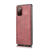 Samsung Galaxy S20 FE DG.Ming Læderpung med Aftageligt Cover - Vinrød