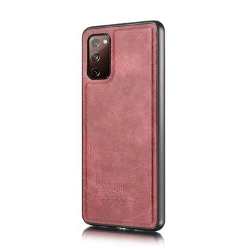 Samsung Galaxy S20 FE DG.Ming Læderpung med Aftageligt Cover - Vinrød