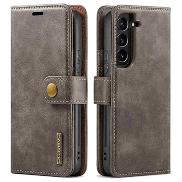 DG.Ming Samsung Galaxy S23 5G Læderpung med Aftageligt Cover - Grå