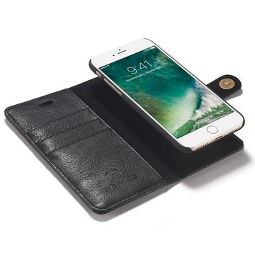 iPhone 7/8/SE (2020)/SE (2022) DG.Ming 2-i-1 Læderpung med Aftageligt Cover - Sort