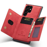 DG.Ming M2 Samsung Galaxy S23 Ultra 5G Hybrid Cover med Pung - Rød