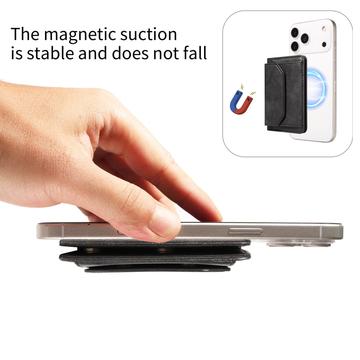 Aftagelig MagSafe-kortholder / RFID-blokerende pung - sort
