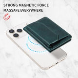 Aftagelig MagSafe-kortholder / RFID-blokerende pung - grøn