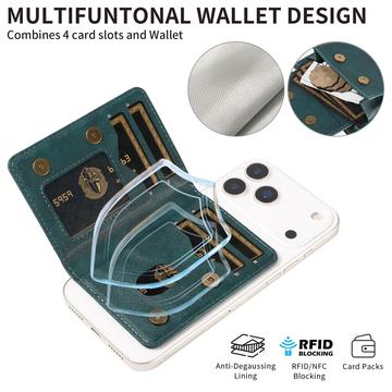 Aftagelig MagSafe-kortholder / RFID-blokerende pung - grøn