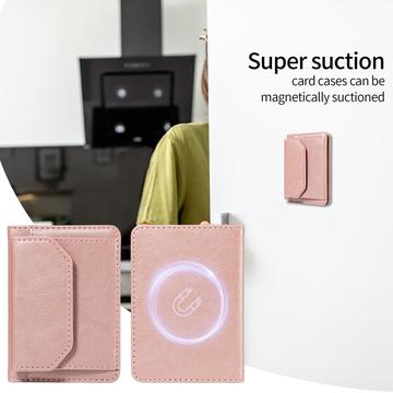 Aftagelig MagSafe-kortholder / RFID-blokerende pung - pink