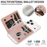Aftagelig MagSafe-kortholder / RFID-blokerende pung - pink