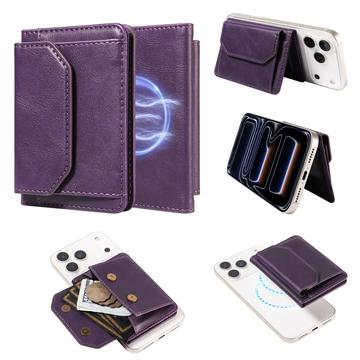 Aftagelig MagSafe-kortholder / RFID-blokerende pung - lilla