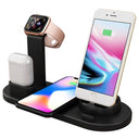 Docking Station med QI Trådløs Oplader UD15 - Sort
