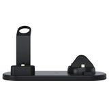 Docking Station med QI Trådløs Oplader UD15 - Sort