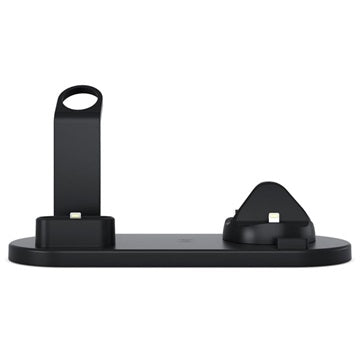 Docking Station med QI Trådløs Oplader UD15 - Sort
