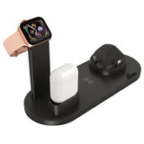 Docking Station med QI Trådløs Oplader UD15 - Sort